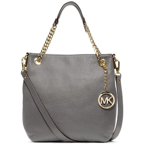 michael kors black and grey purse|michael kors grey shoulder bag.